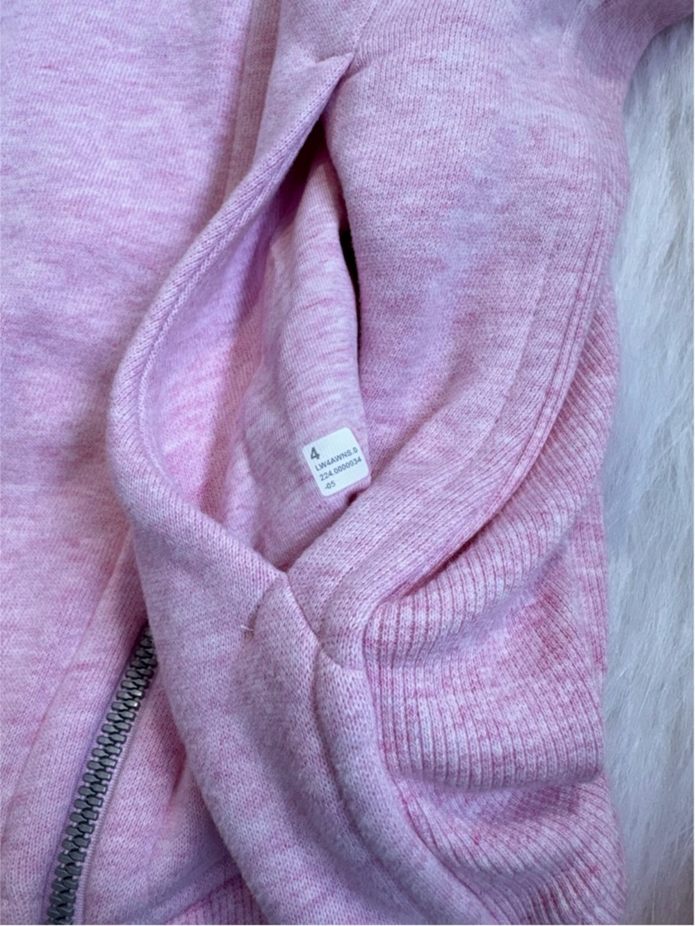 NWOT Lululemon Scuba Hoodie Heathered Vitapink 💗🤍 - Picture 4 of 5